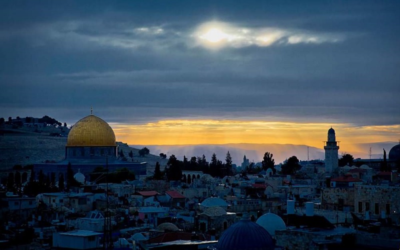 Jerusalem at dusk