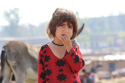 Hungry Afghan Child