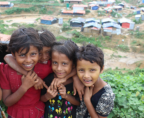 Happy children in Bangladesh