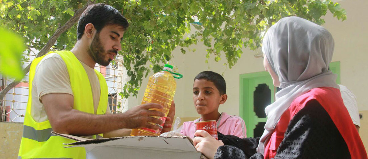 Gaza food distribution 