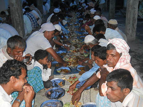 Feeding the needy in Nepal