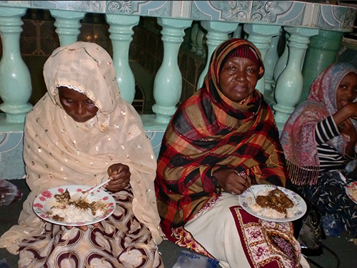 Sierra Leone Family with Food Donations