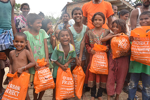 Children with Qurbani donation